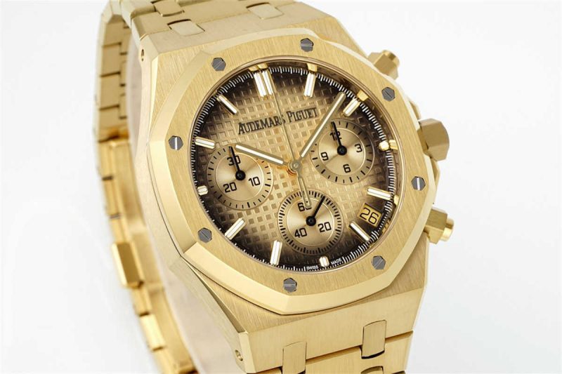 Audemars Piguet Royal Oak Chronograph 26240BA.OO.1320BA.02 1:1 Replica in Yellow Gold by APS Factory - Image 9