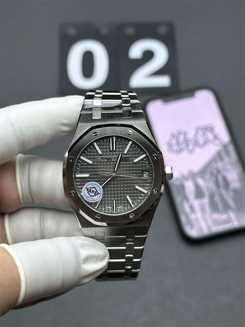 Audemars Piguet 15510ST.OO.1320ST.03 Royal Oak 41mm Stainless Steel Grey Watch