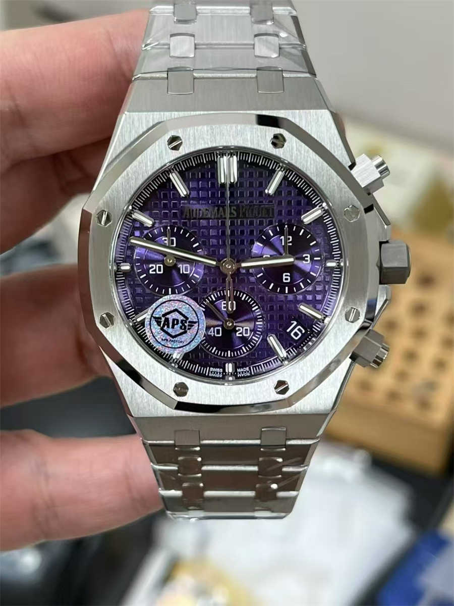 Audemars Piguet Royal Oak 26240BC.OO.1320BC.01 Chronograph 41mm Purple Dial 1:1 Replica by APS