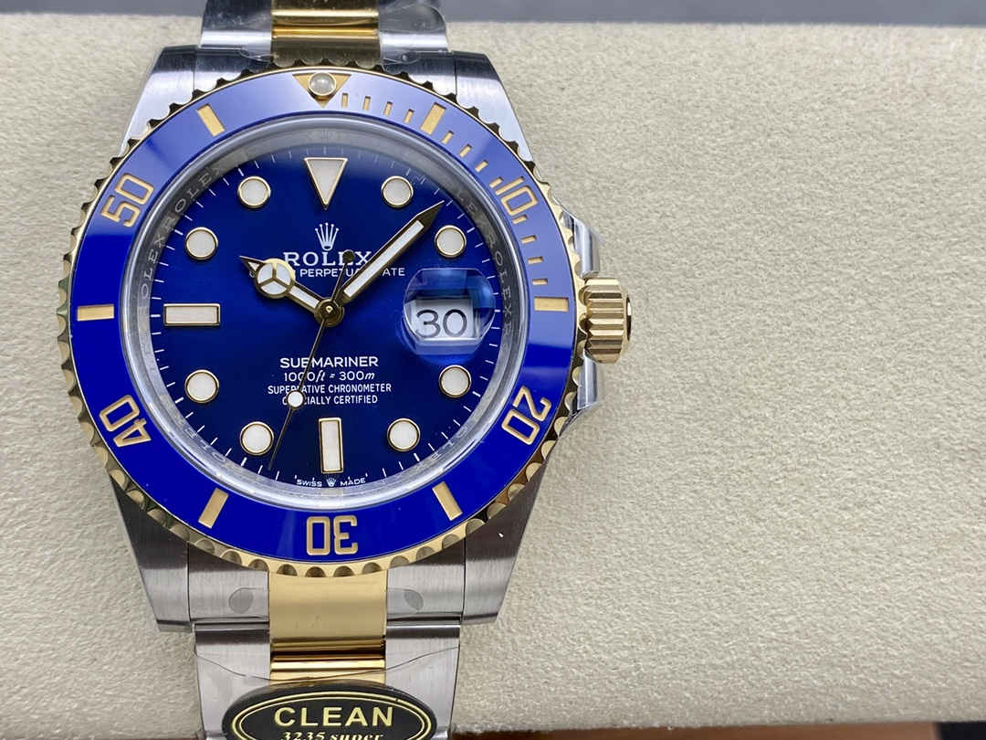 Clean Factory Rolex Submariner 126613LB – 41mm Two-Tone Blue Replica