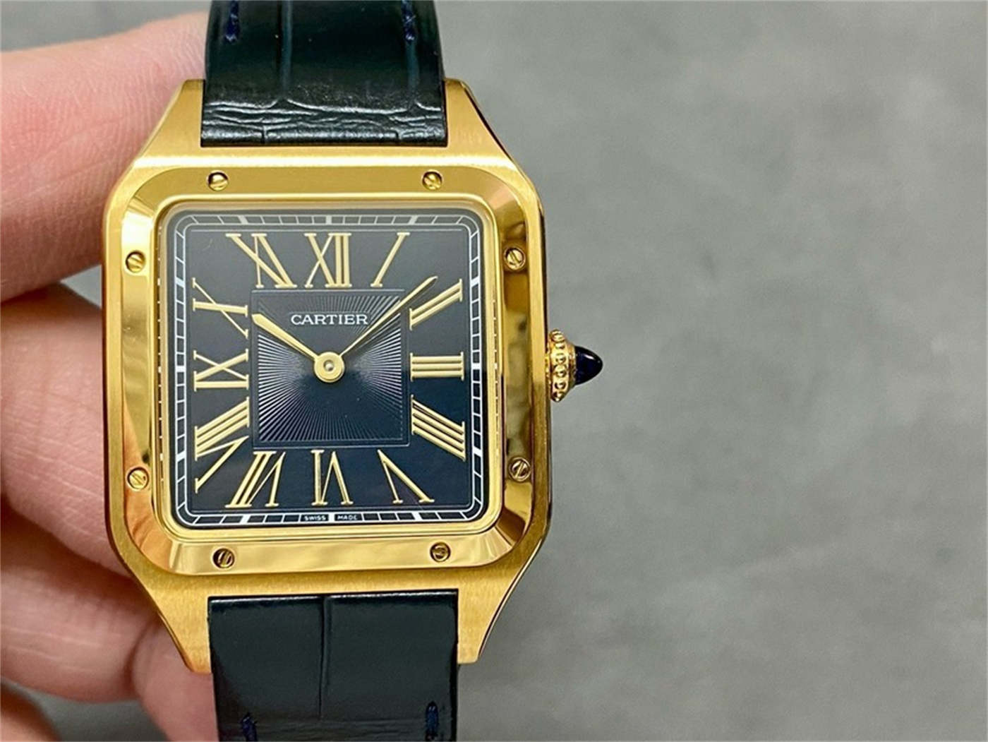 Cartier Santos Dumont XL WGSA0077 Black Lacquer 1:1 Replica Watch