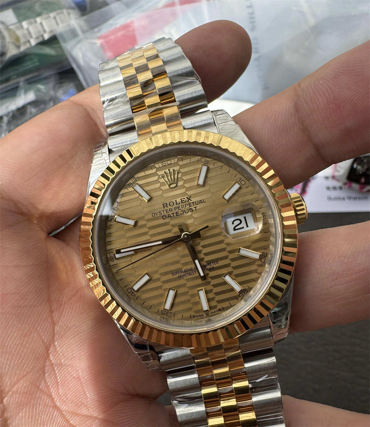 VS Factory Rolex Datejust 41 M126333-0022 Two Tone Replica w/ Dandong 3235