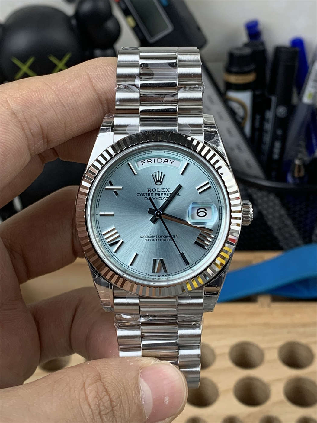 VS Factory Rolex Day-Date m228236-0006 Ice Blue 40mm Replica