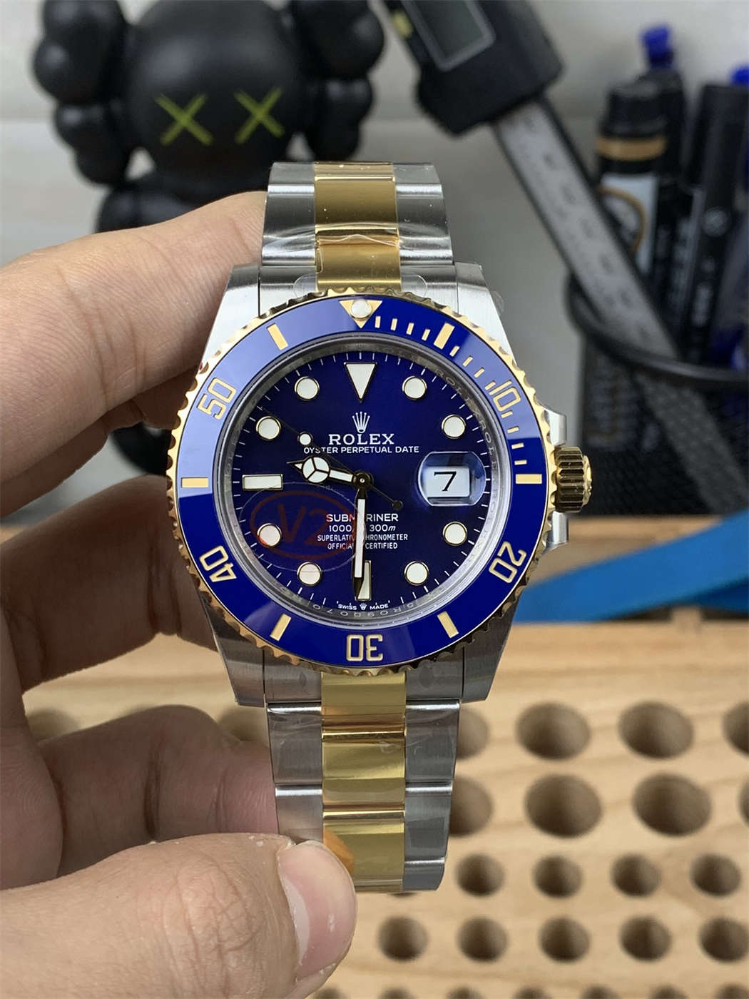 VS Factory Rolex Submariner 41mm Blue Two-Tone Replica V2 – 126613LB Dandong 3235 Submariner 126613LB