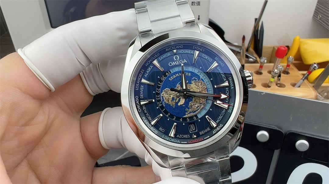 Omega Seamaster Aqua Terra 150M Worldtimer 220.10.43.22.03.001 1:1 Blue VSF Replica