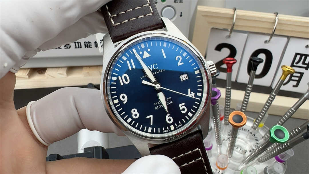 IWC Mark XVIII Blue 1:1 Replica Pilot Watch – Automatic Stainless Steel