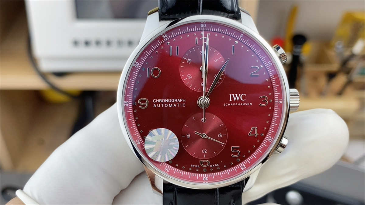 IWC Portugieser Chronograph IW371616 Red Dial 41mm 1:1 Replica by ZF Factory