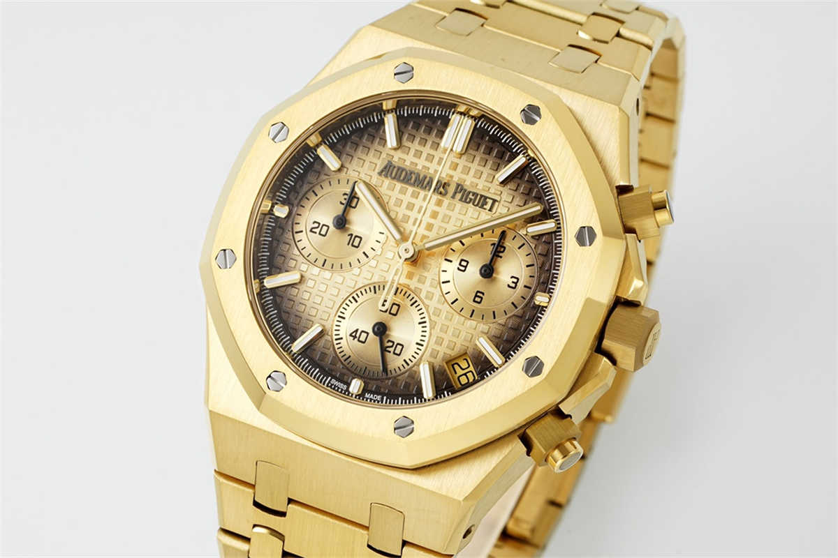 Audemars Piguet Royal Oak Chronograph 26240BA.OO.1320BA.02 1:1 Replica in Yellow Gold by APS Factory