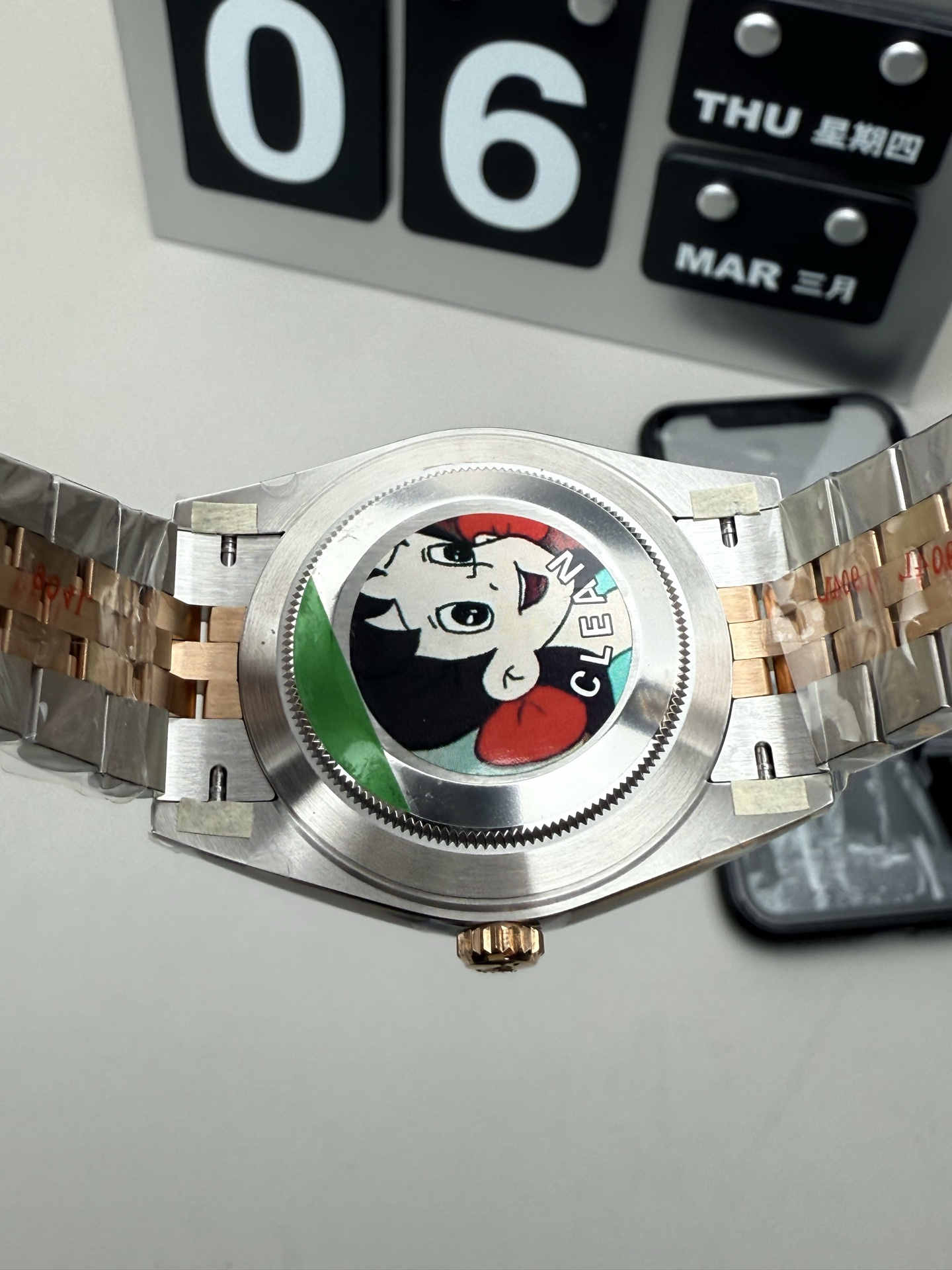 Rolex Datejust 41 126333 Two-Tone Rose Gold Green Roman Dial 1:1 Homage