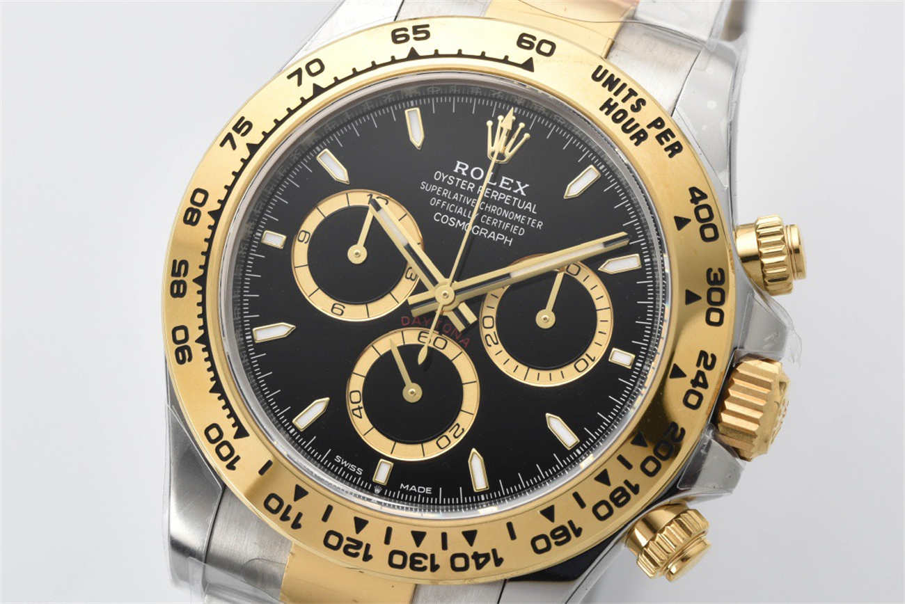 Clean Factory Rolex Daytona 126503 Replica - Two Tone Black Dial 4131 Mov