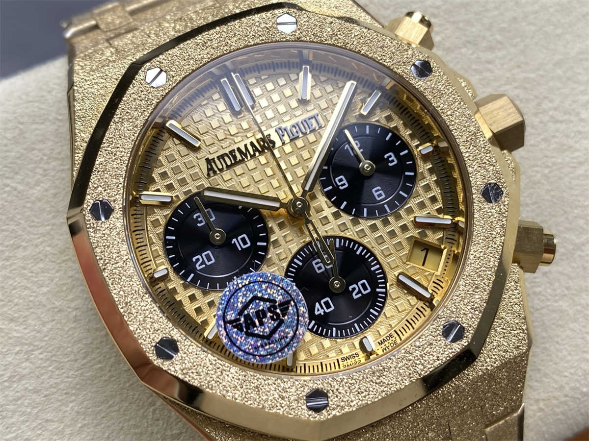 Audemars Piguet Royal Oak Chronograph 26240BA.GG.1324BA.01 APS Frosted Gold 1:1 Replica