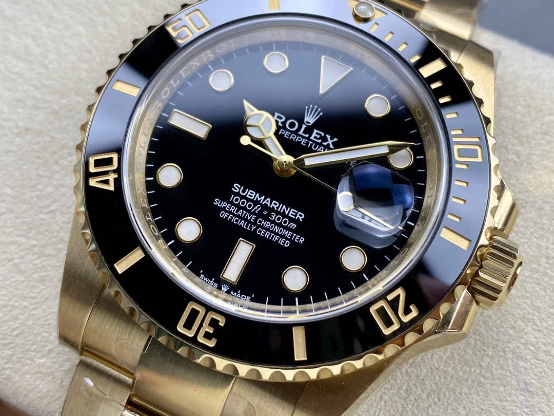 Rolex Submariner 126618LN Full Gold Black Dial 1:1 Replica