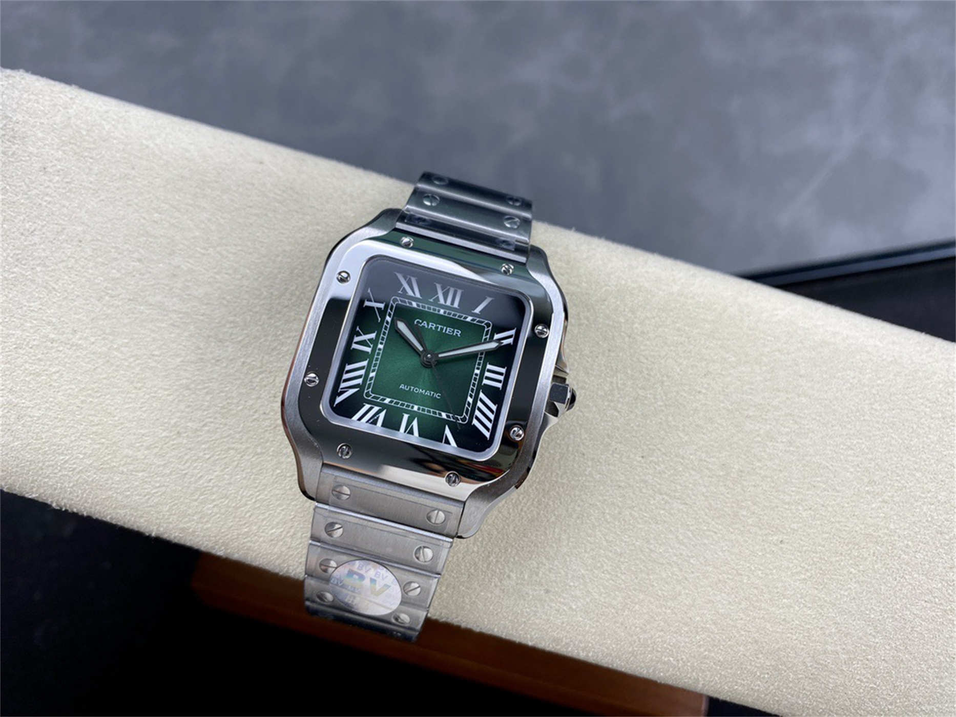 Cartier Santos de Cartier WSSA0061 Green Dial Medium 1:1 Replica Watch