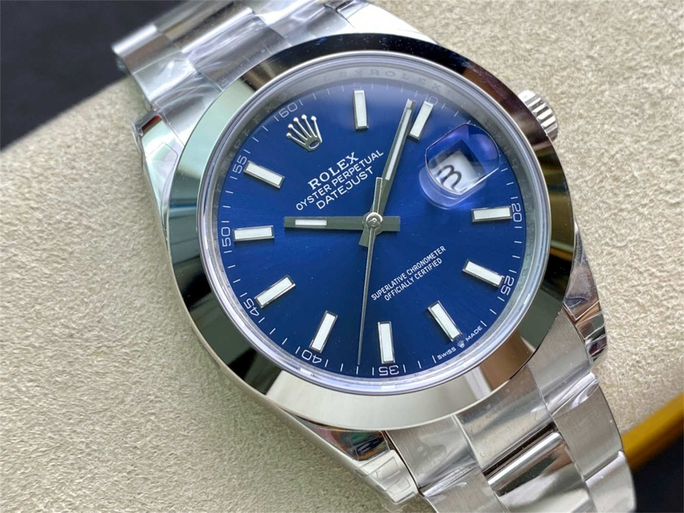 VS Factory Rolex Datejust 41 126300 Blue Dial Replica Watch