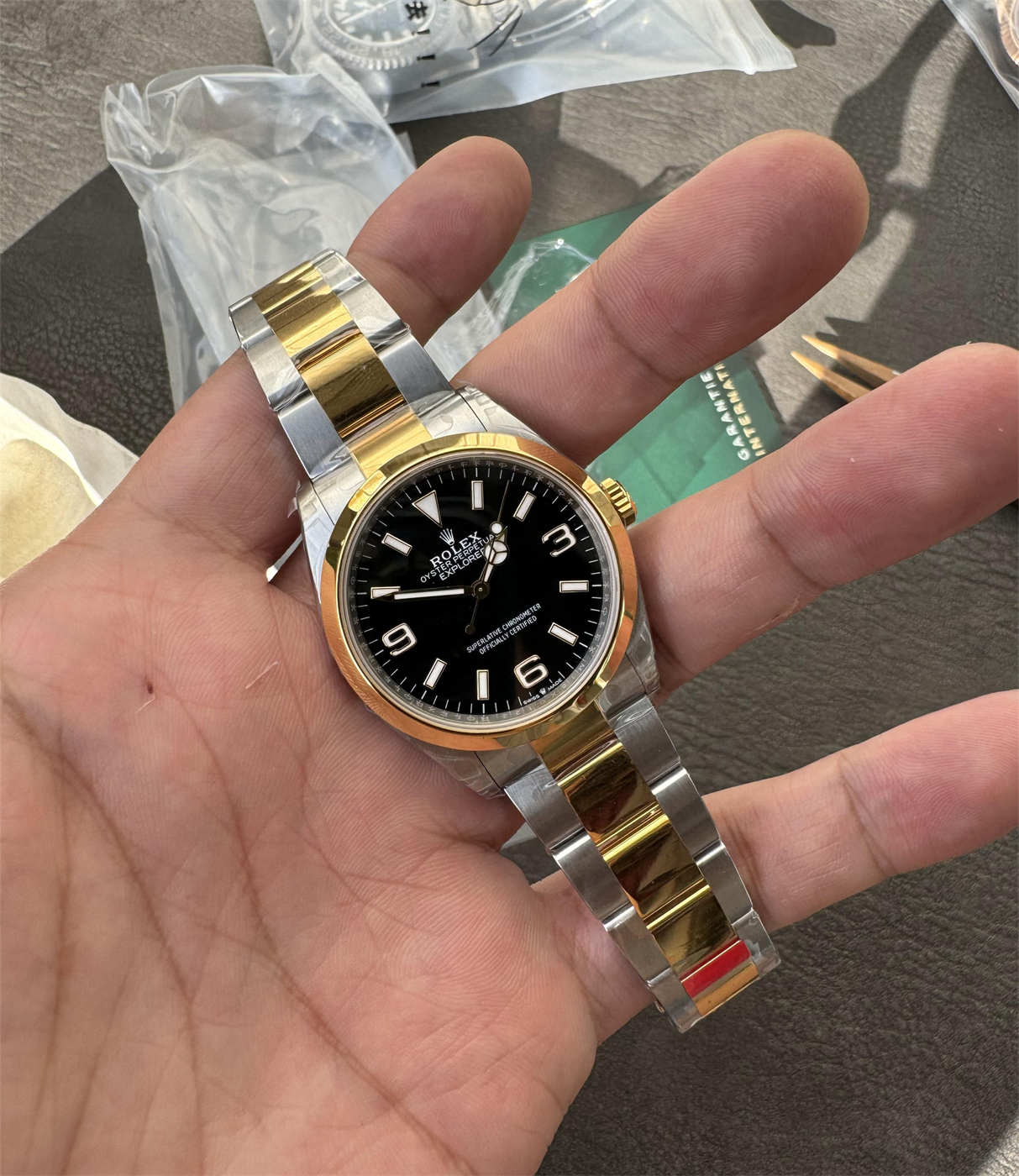 VS Factory Rolex Explorer 36mm Two Tone M124273-0001 Replica