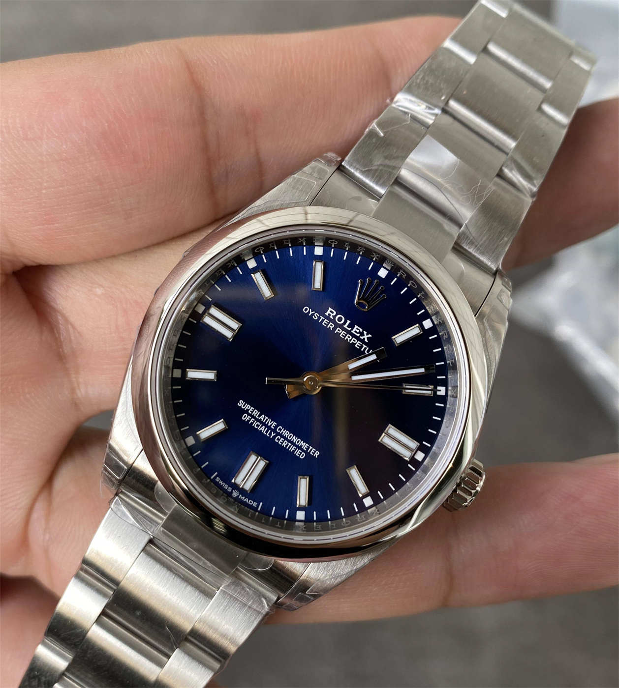 VS Factory Rolex Oyster Perpetual 36 126000-0015 Blue Dial Replica