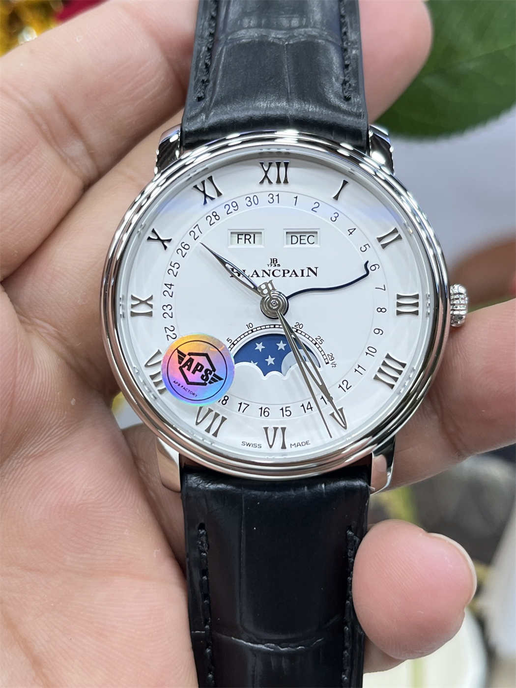 Blancpain Villeret 6654-1127-55B 1:1 Replica Moonphase Dress Watch