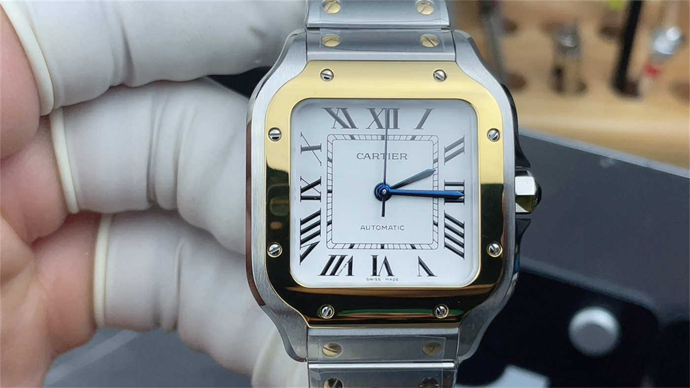 Cartier Santos W2SA0007 1:1 Replica Homage Watch, Medium 35.1mm Two-Tone Automatic