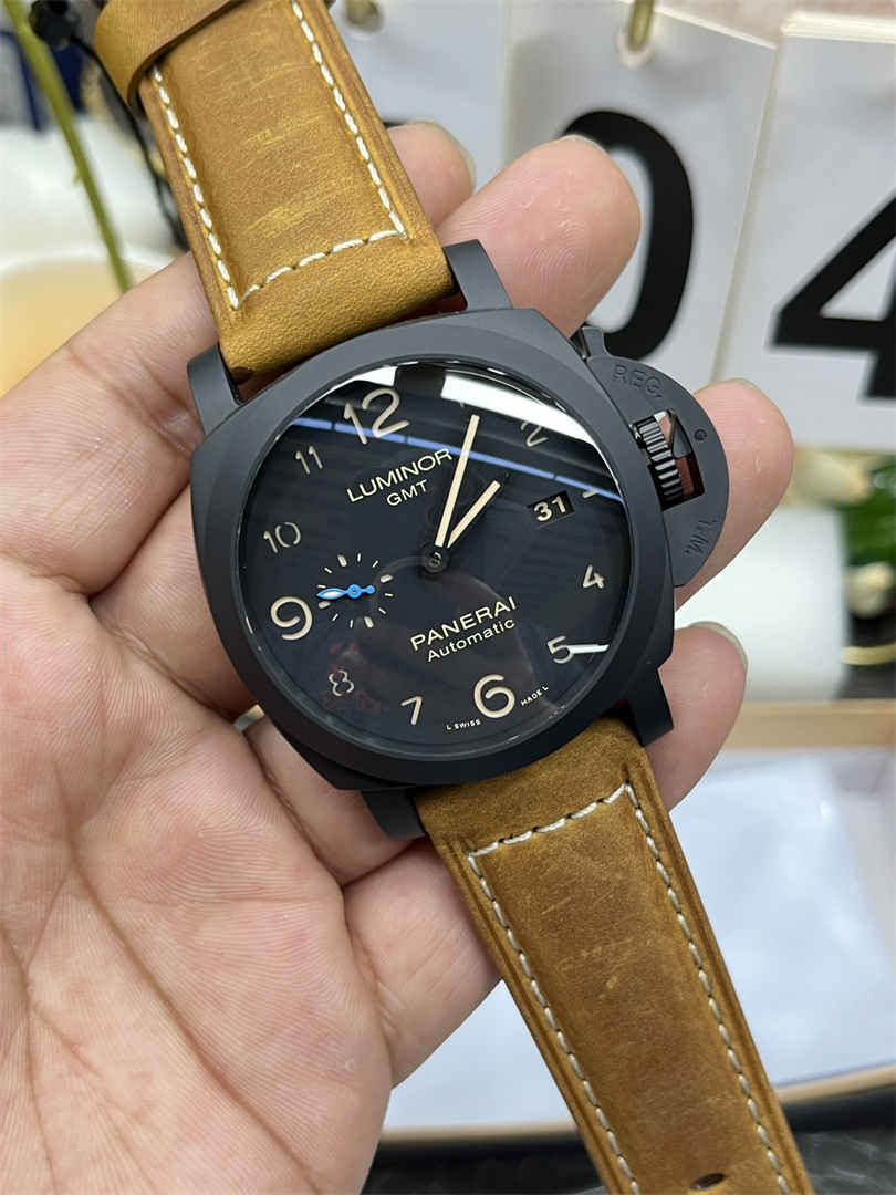VS Factory PAM441 44mm Ceramic Panerai Luminor GMT Replica P9001
