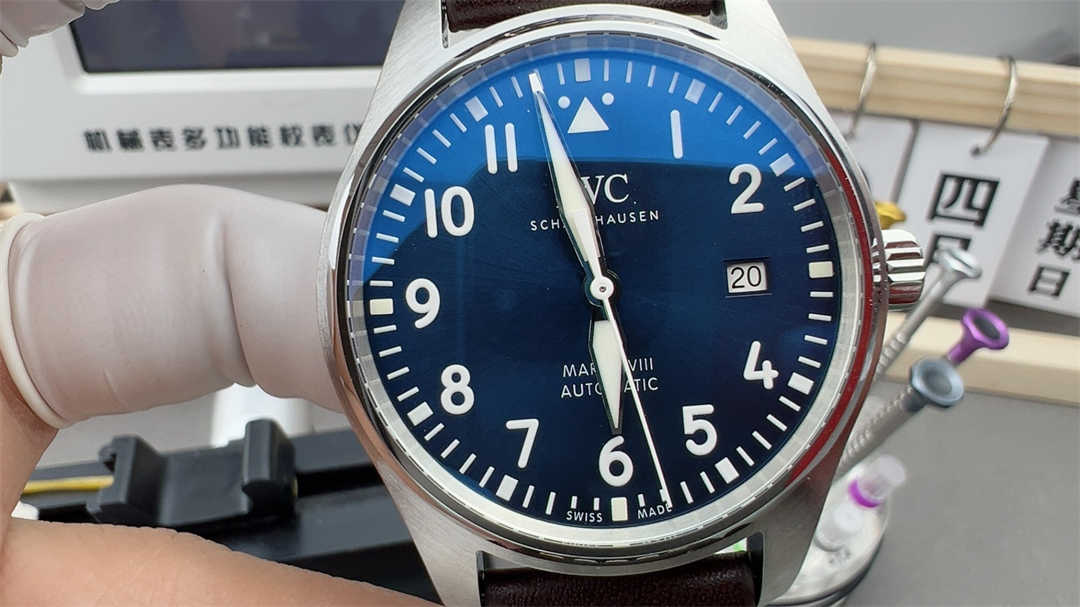 IWC Mark XVIII Blue 1:1 Replica Pilot Watch – Automatic Stainless Steel