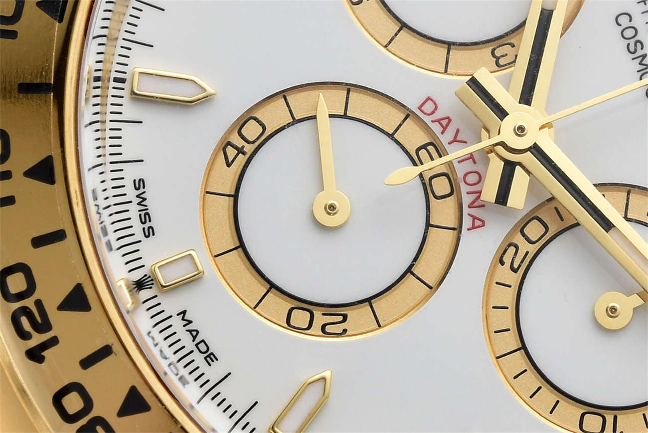 Clean Factory Rolex Daytona 126508 Replica - Yellow Gold White Dial (4131)