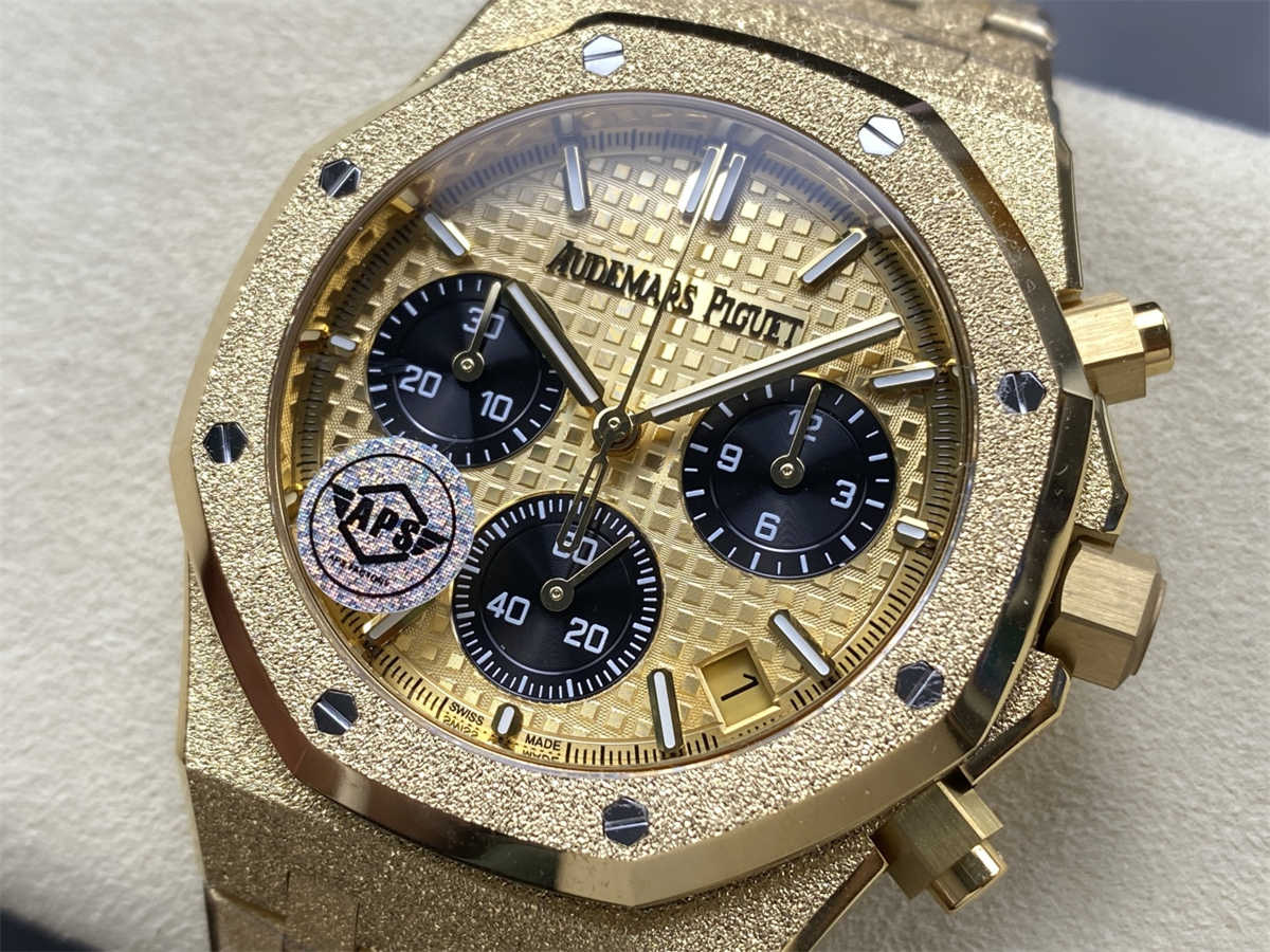 Audemars Piguet Royal Oak Chronograph 26240BA.GG.1324BA.01 APS Frosted Gold 1:1 Replica