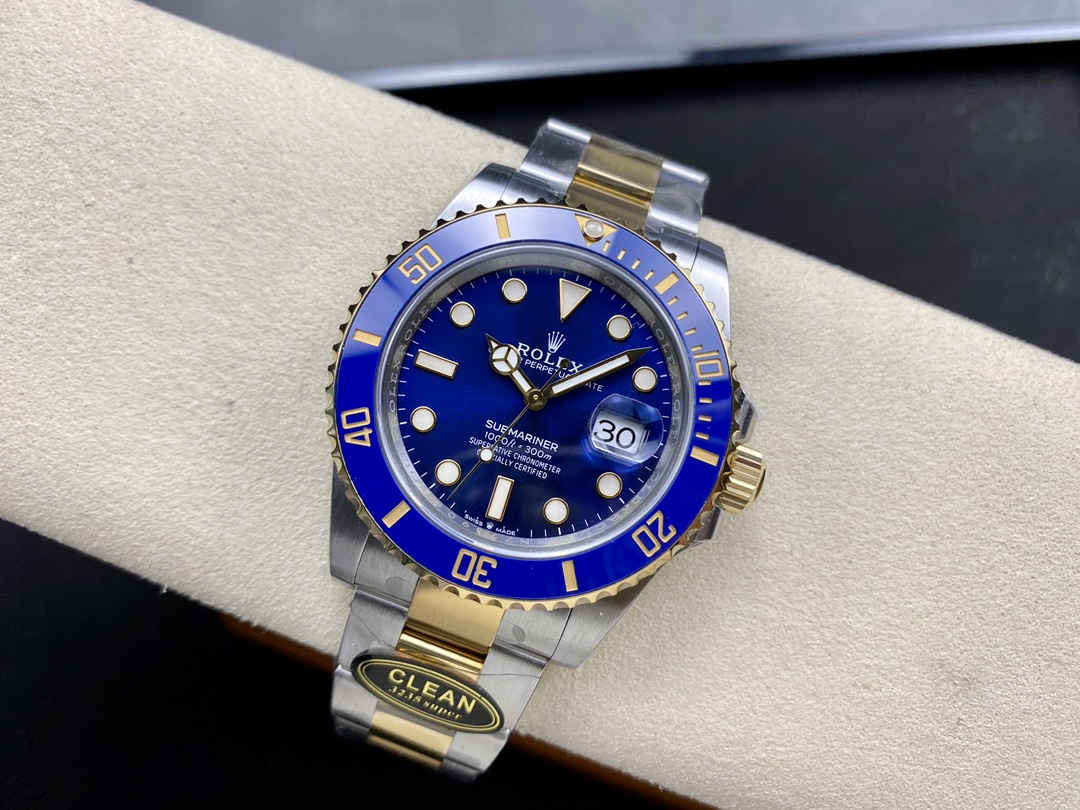 Clean Factory Rolex Submariner 126613LB – 41mm Two-Tone Blue Replica