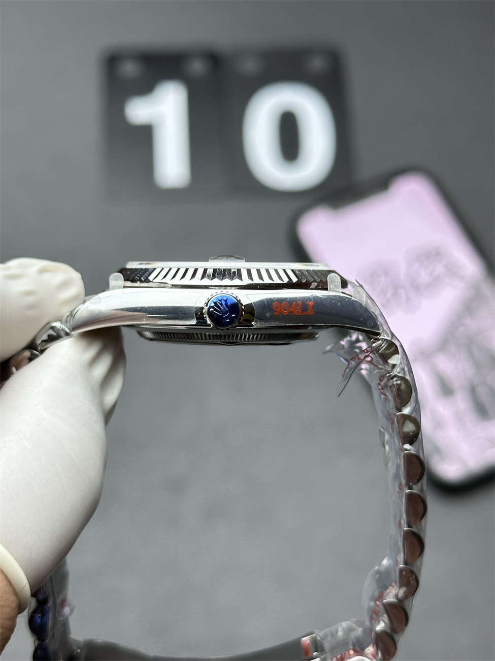 Rolex Day-Date 36 White Gold Blue Ombré 1:1 Replica – 158g Tungsten Day-Date 36 128239-0063