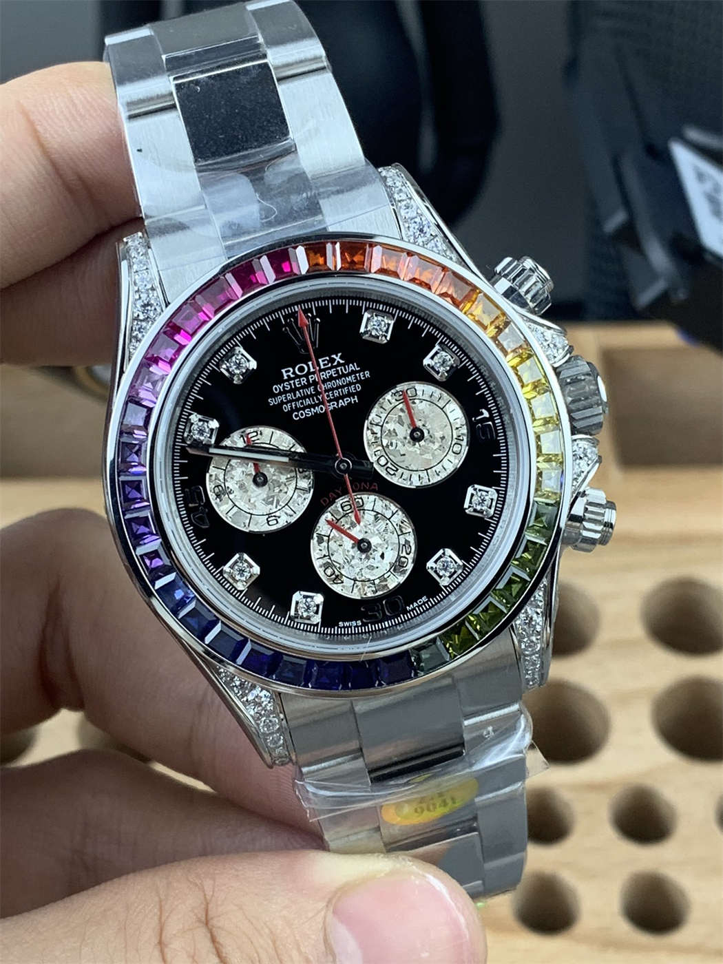 Rolex Daytona Rainbow Replica 116599 RBOW – ZF Factory White Gold 4130