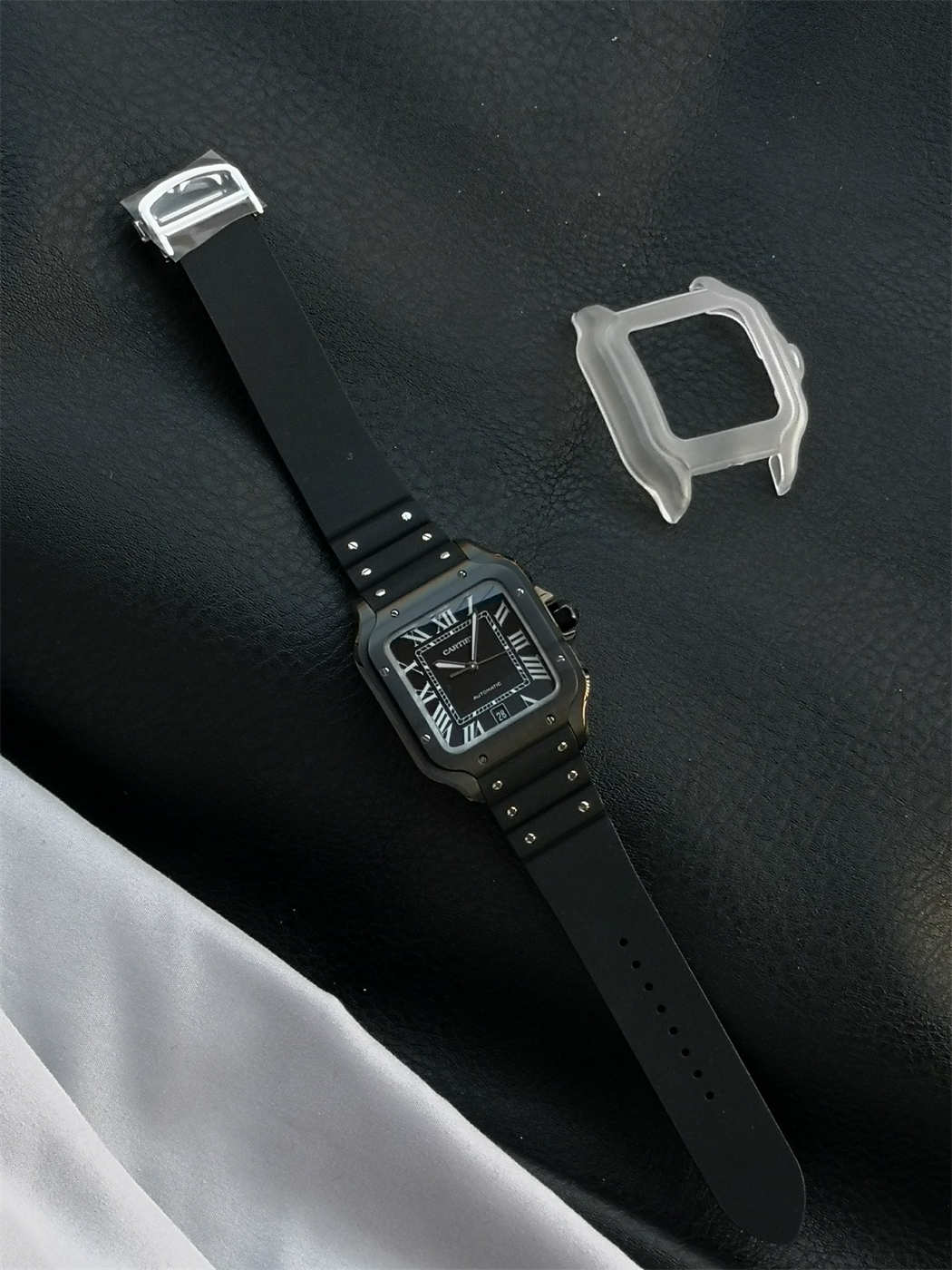 Cartier Santos de Cartier ADLC WSSA0039 Black 1:1 Replica Watch
