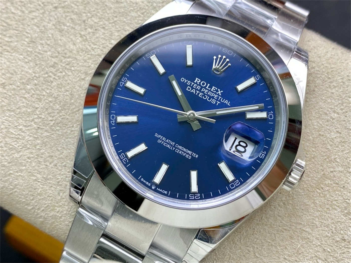 VS Factory Rolex Datejust 41 126300 Blue Dial Replica Watch