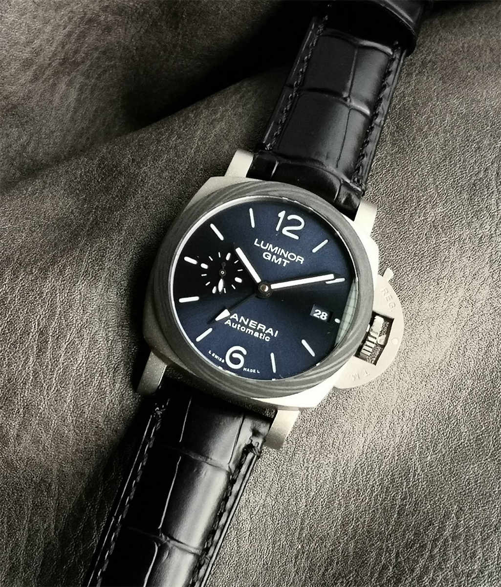 Panerai PAM01279 42mm Titanium Luminor GMT Blue Sunburst 1:1 Replica