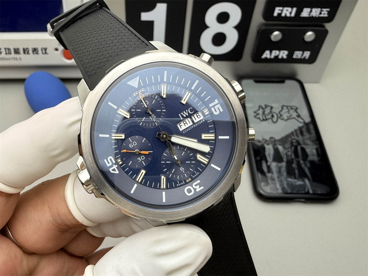 IWC Aquatimer Chronograph IW376805 1:1 Replica Diver Watch – 44mm Blue Dial