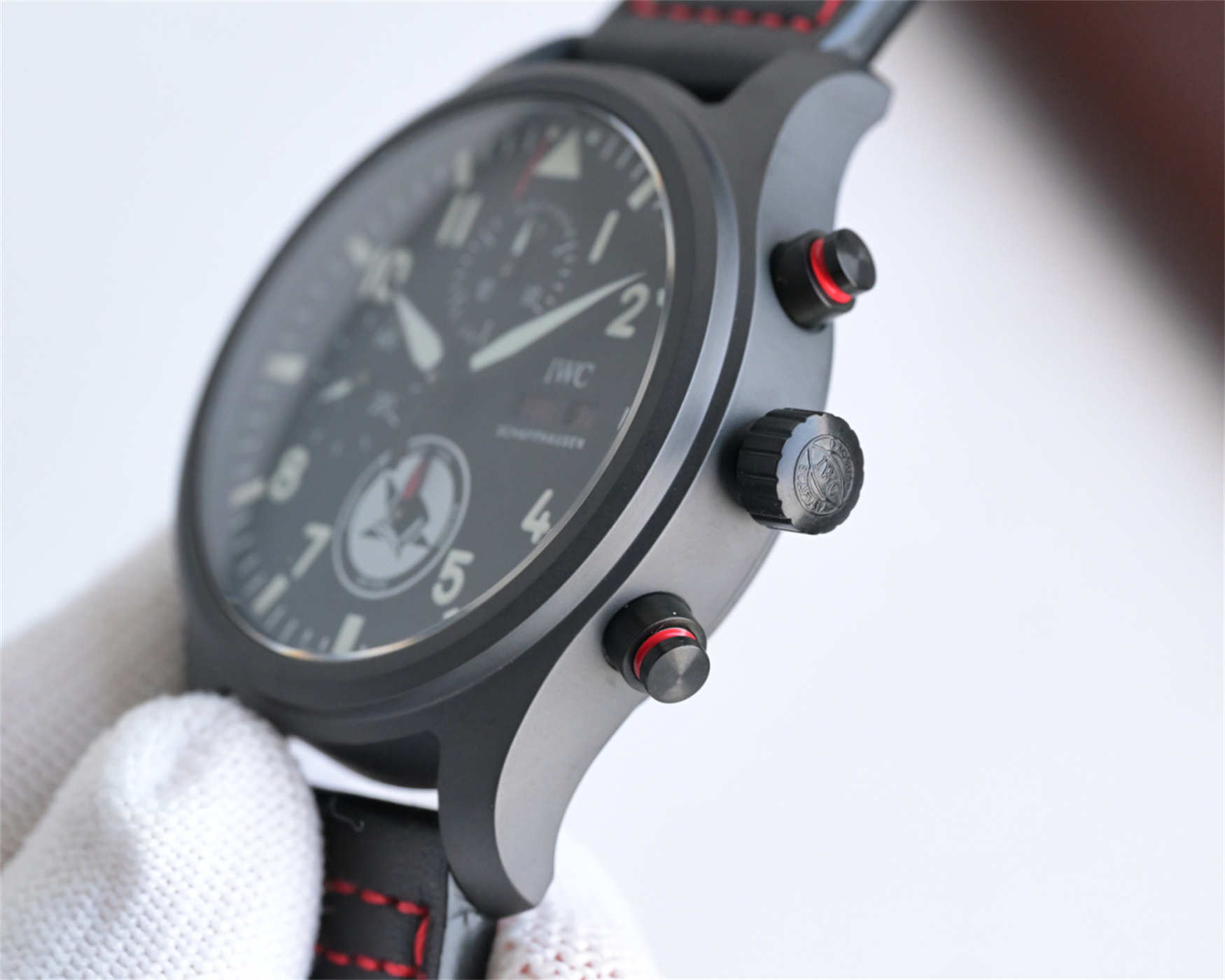 IWC Pilot’s Watch Chronograph Top Gun IW389108 1:1 Black Ceramic Replica by ZF