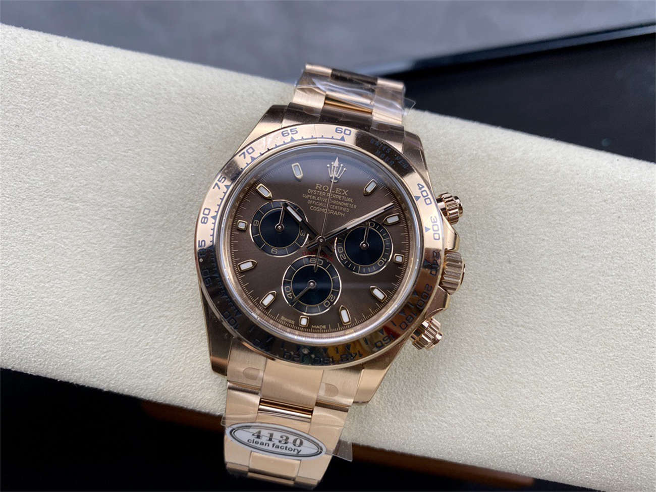 Rolex Daytona 116515LN Chocolate Dial Clean Factory Everose Gold Replica