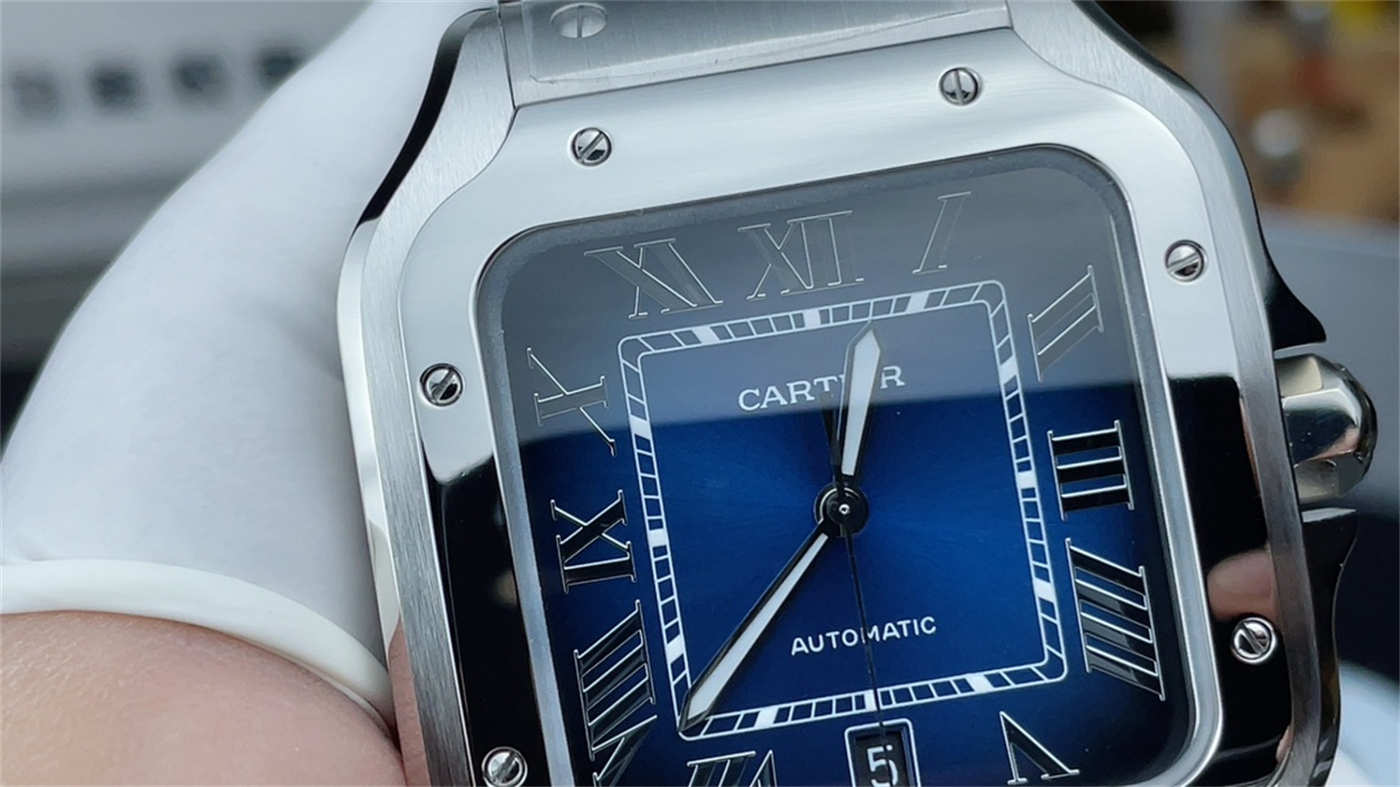 Cartier Santos de Cartier WSSA0013 Blue Dial 39.8mm 1:1 Replica by BV Factory