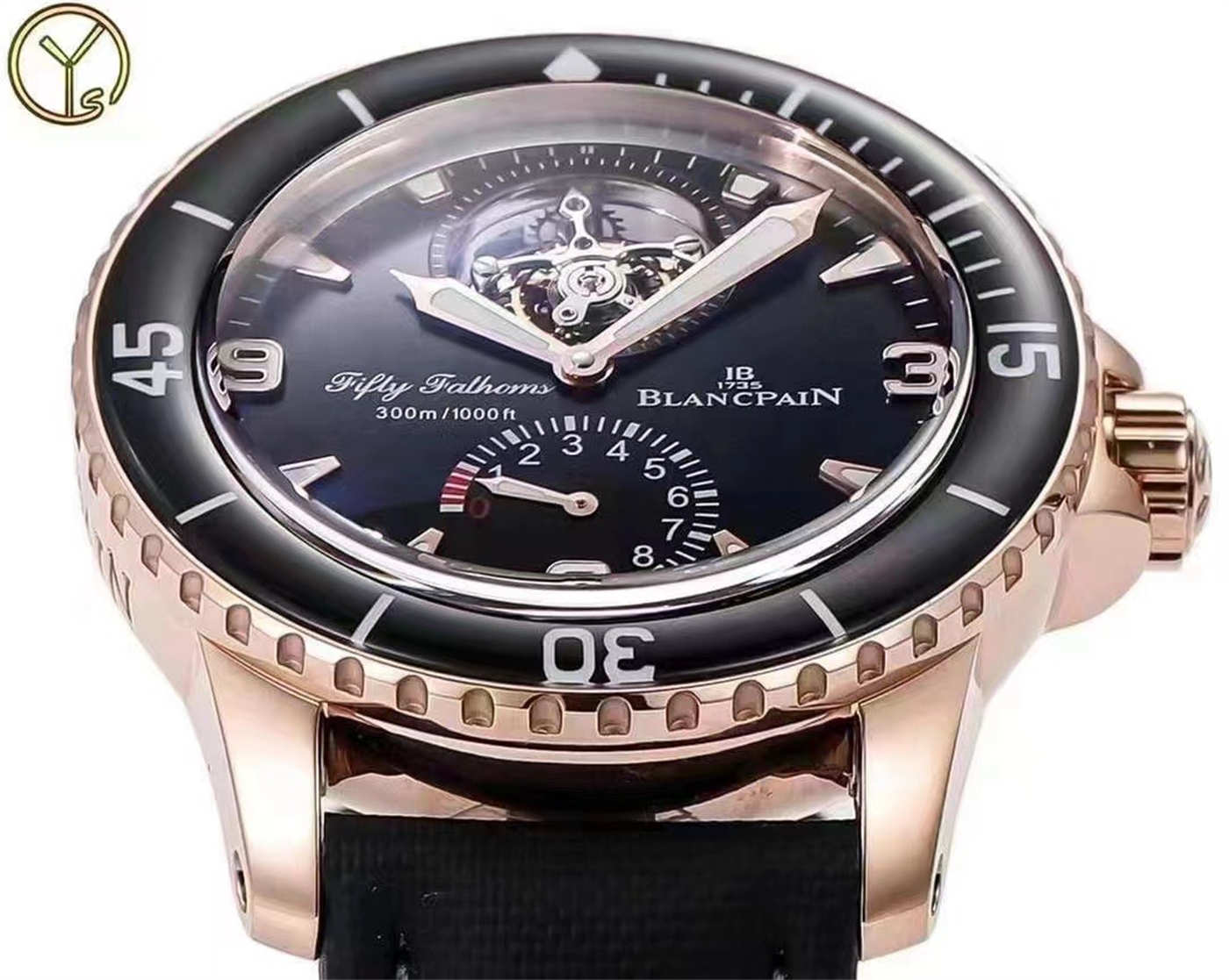 Blancpain Fifty Fathoms Tourbillon 5025-3630-52A Rose Gold 1:1 Homage by YS Factory