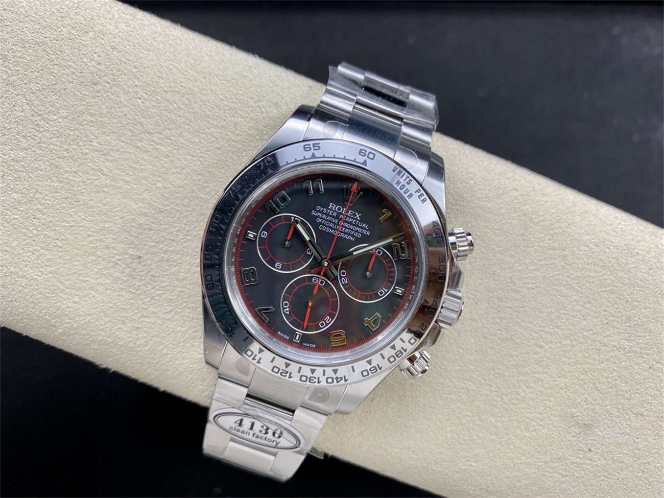 Rolex Daytona Black Dial 116509 – Clean Factory 1:1 Replica Rolex Daytona 116509