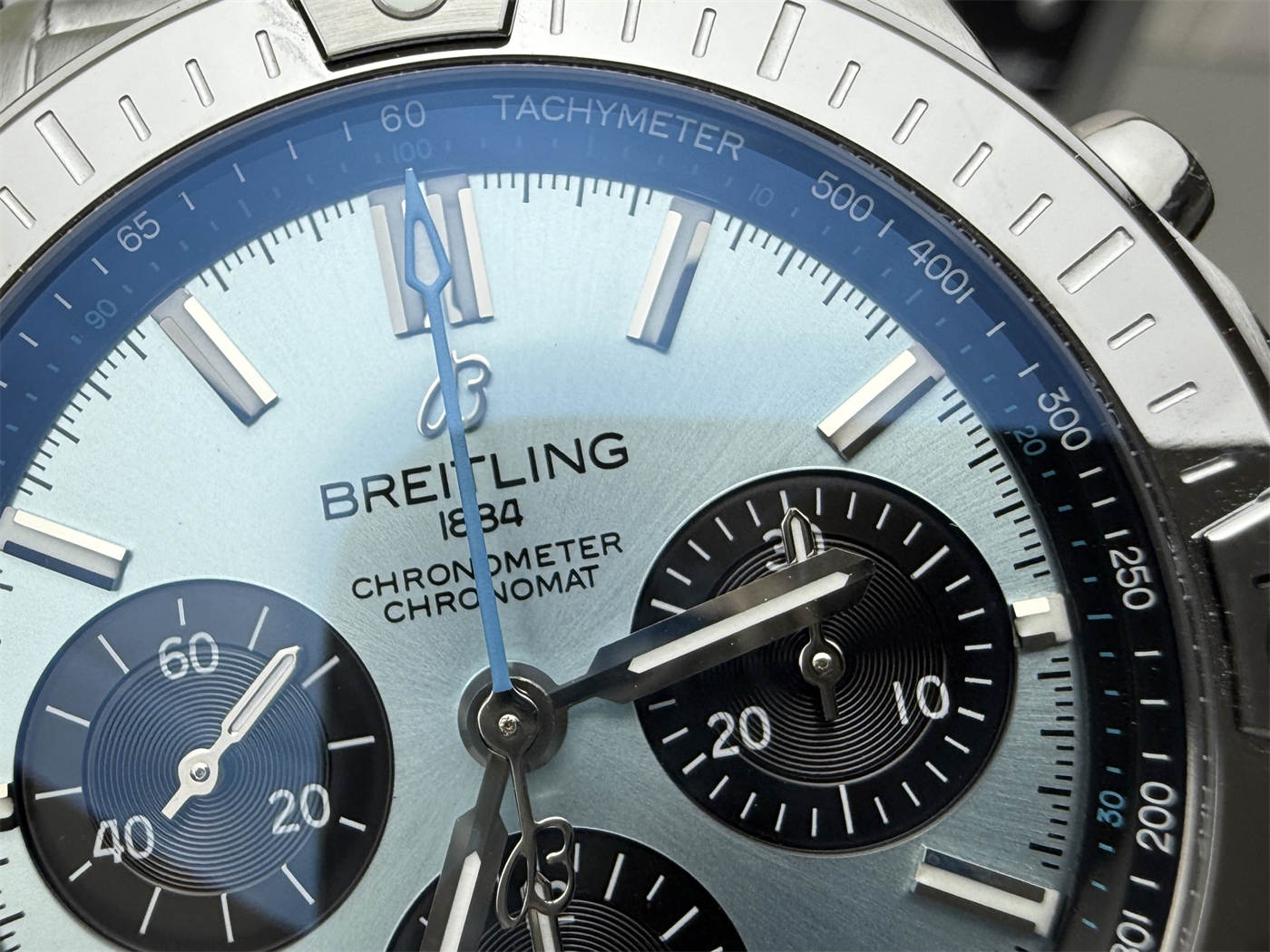 Breitling Chronomat 42 Blue Dial 1:1 Replica Automatic on Steel Bracelet