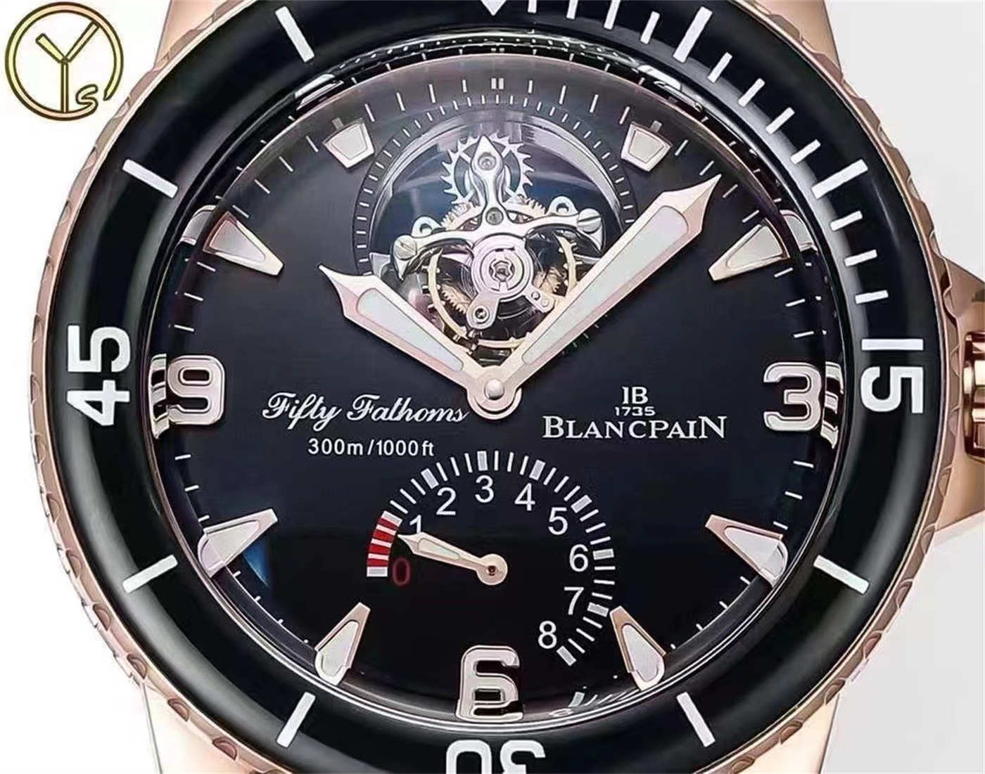 Blancpain Fifty Fathoms Tourbillon 5025-3630-52A Rose Gold 1:1 Homage by YS Factory