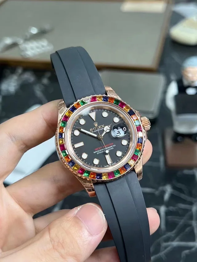 VS Factory Replica Rolex Yacht-Master 40 116695SATS Rose Gold Candy Bezel