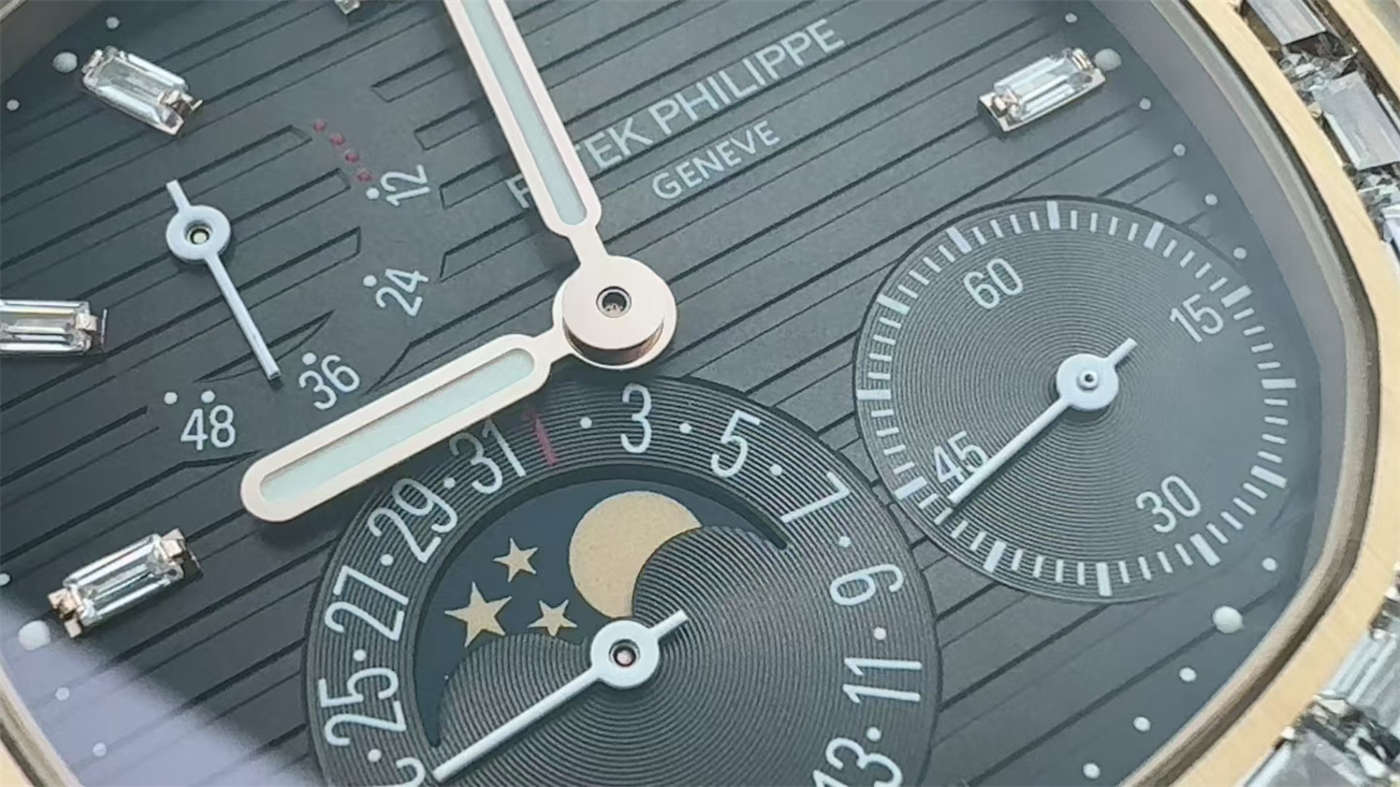 Patek Philippe Nautilus 5712GR-001 Diamond Replica – Custom PPF 1:1 Homage Watch