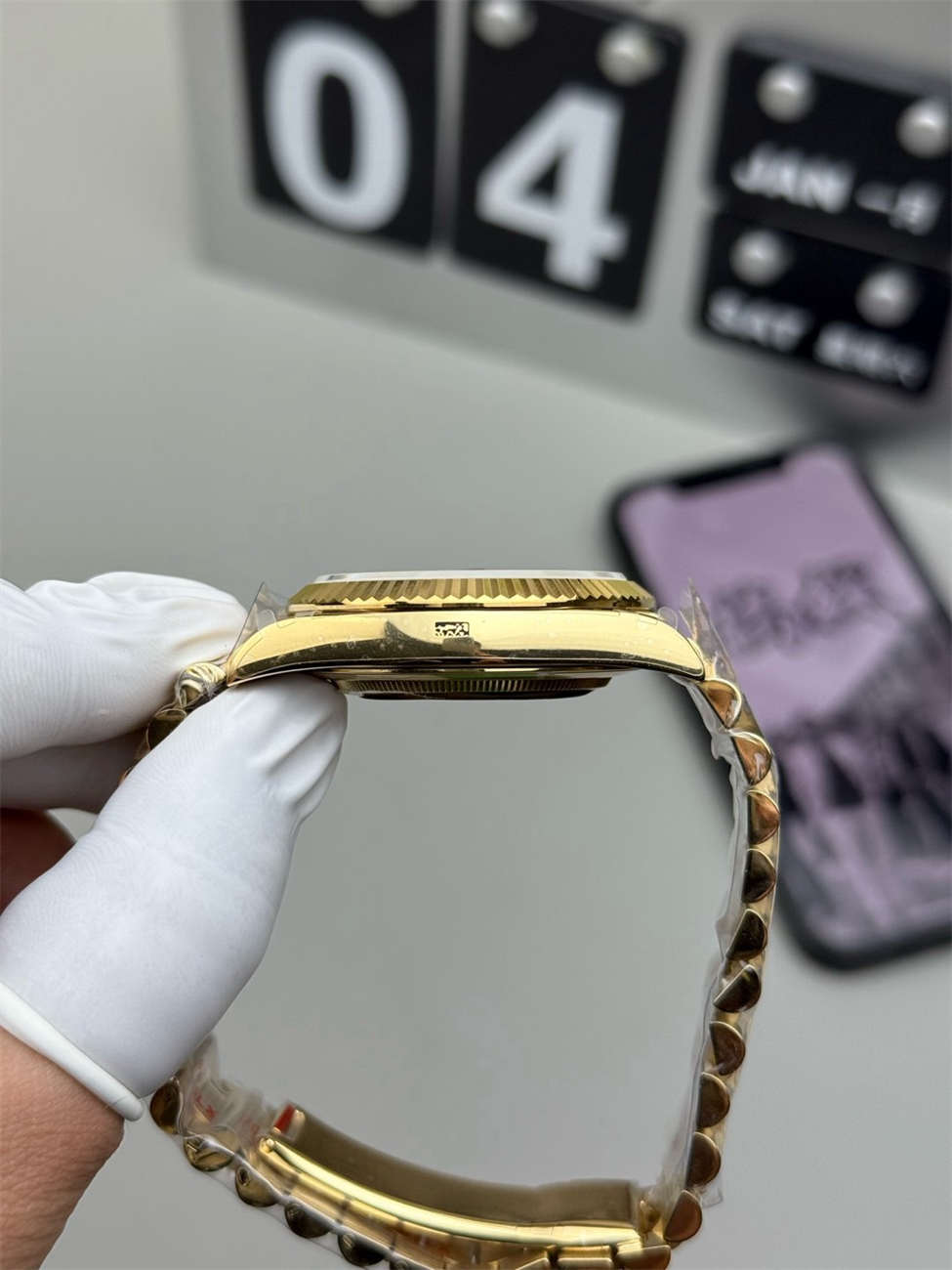 Rolex Day-Date 40 228238 Green Replica (QF Factory) – 195g Tungsten Gold