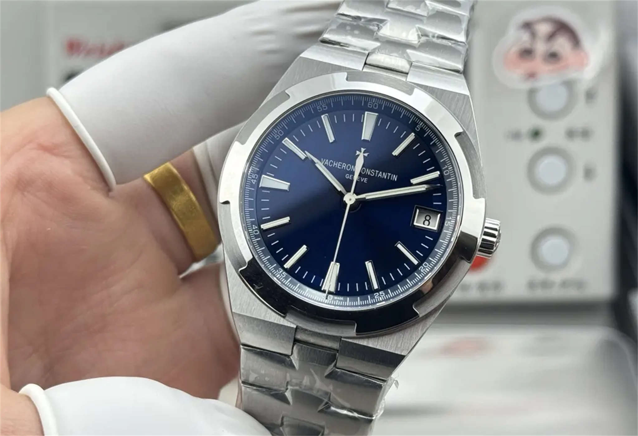 Vacheron Constantin Overseas 4500V Blue Dial 1:1 Replica Homage Watch