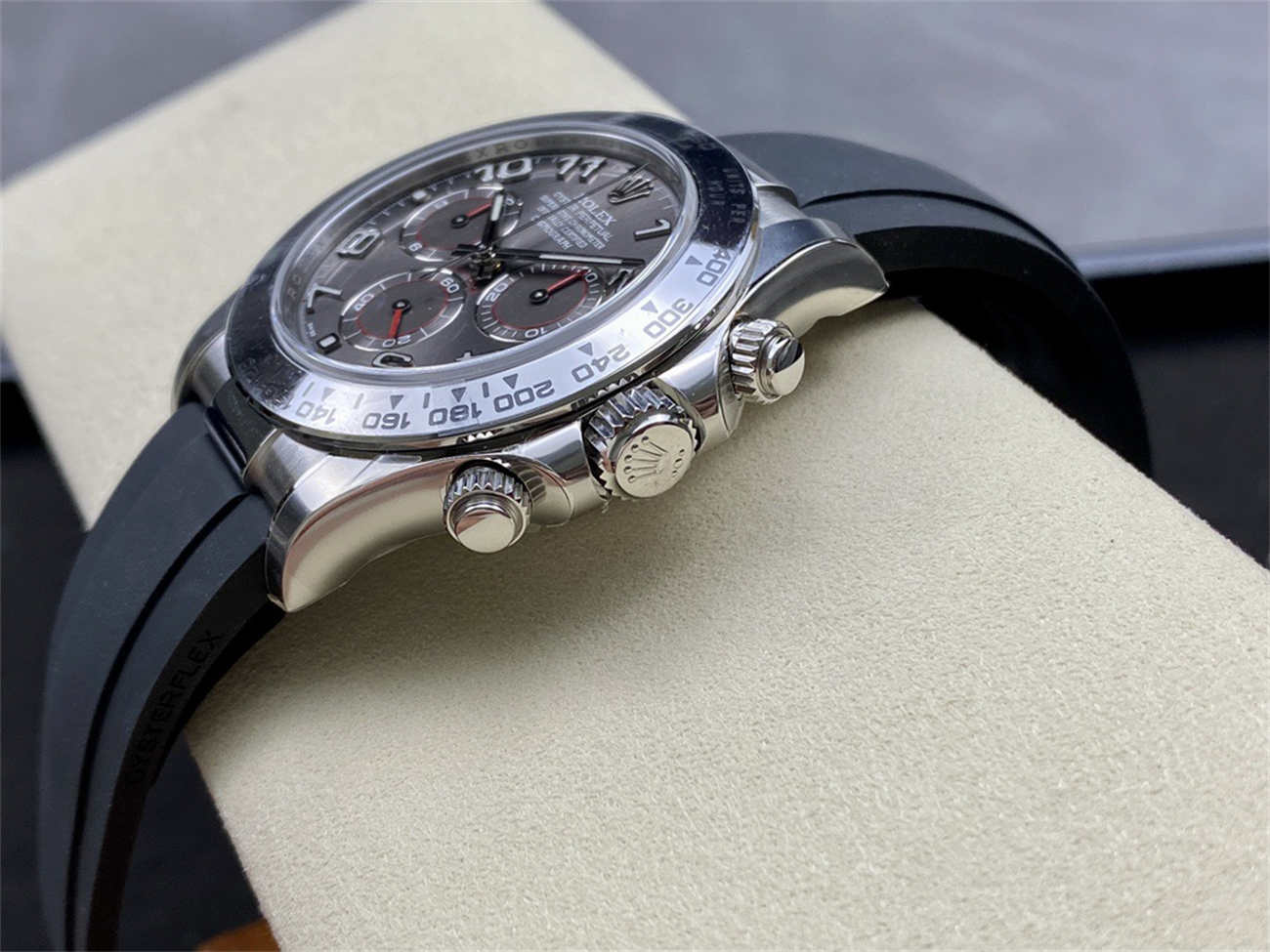 Rolex Daytona 116509 Grey Dial White Gold 1:1 Replica Chronograph