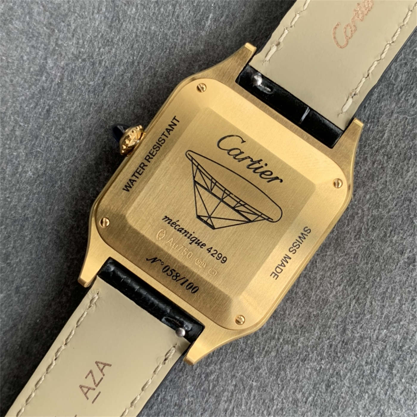 Cartier Santos Dumont XL Steel Quartz 1:1 Replica Dress Watch