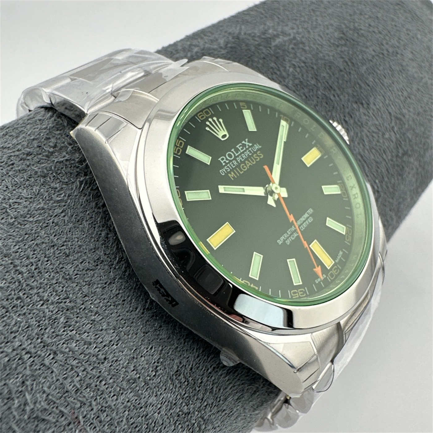 VS Factory Rolex Milgauss 116400GV Green Glass 904L Steel [Real Green Sapphire]