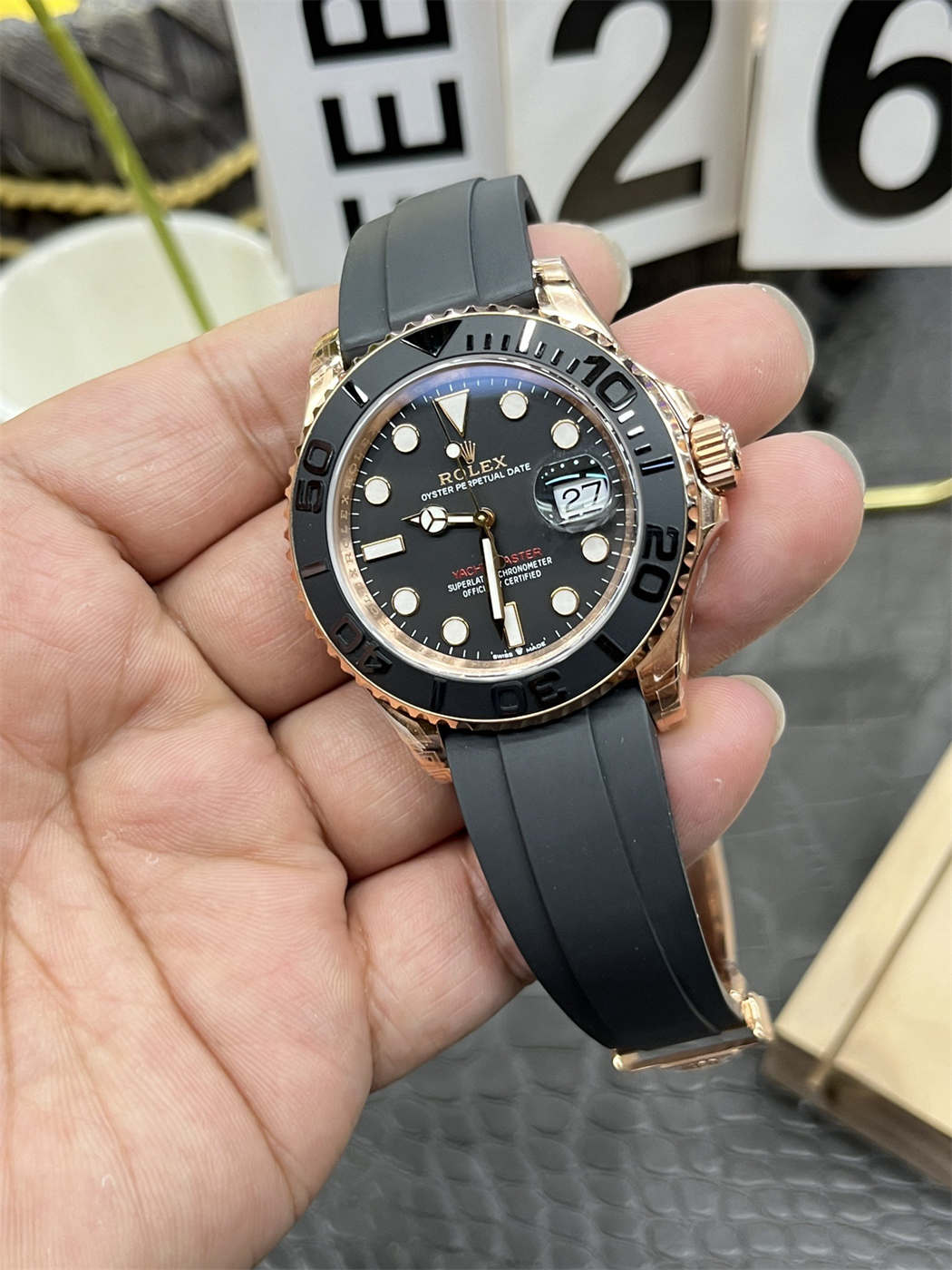 VS Factory Yacht-Master 40 126655 Rose Gold Replica (Dandong 3235)