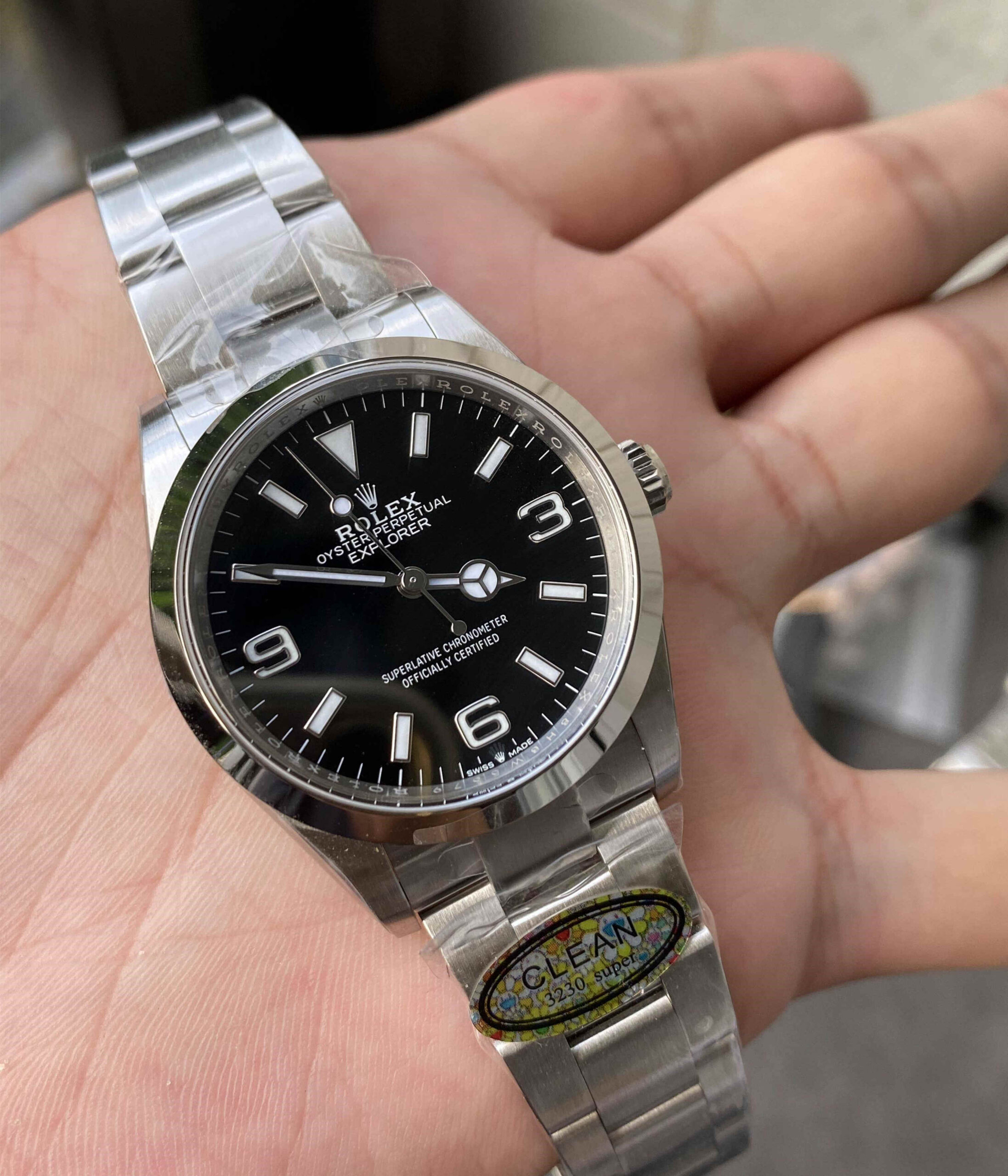 Clean Factory Rolex Explorer I 36mm Black Dial Replica