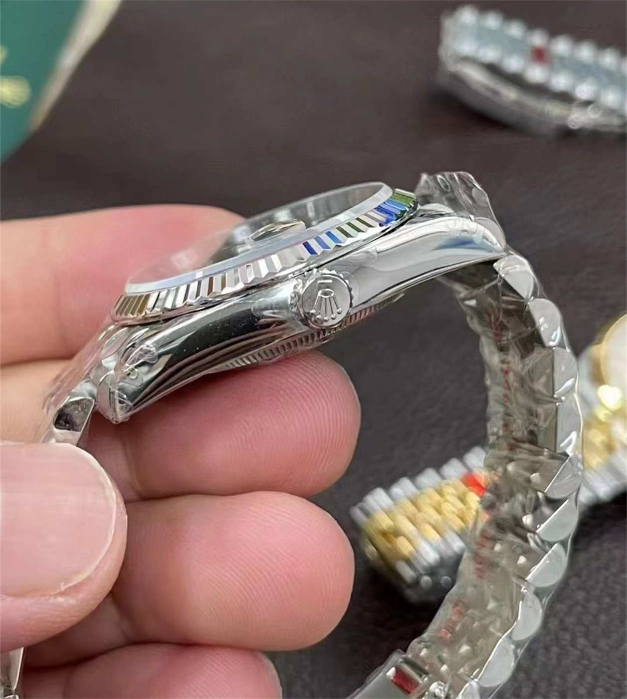 VS Factory Rolex Datejust 36 M126234-0055 Palm Dial Diamond Replica